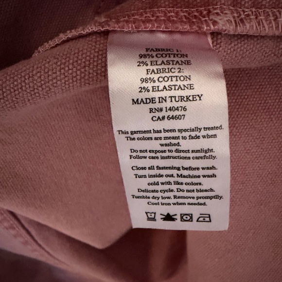NWT Faherty Sunwashed Canvas Barn Jacket - Nostalgia Rose XS/S - Picture 5 of 7